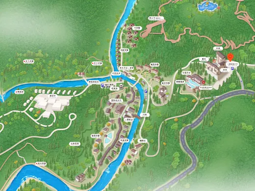 林芝结合景区手绘地图智慧导览和720全景技术，可以让景区更加“动”起来，为游客提供更加身临其境的导览体验。